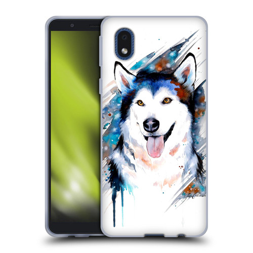 Pixie Cold Animals Husky Soft Gel Case for Samsung Galaxy A01 Core (2020)