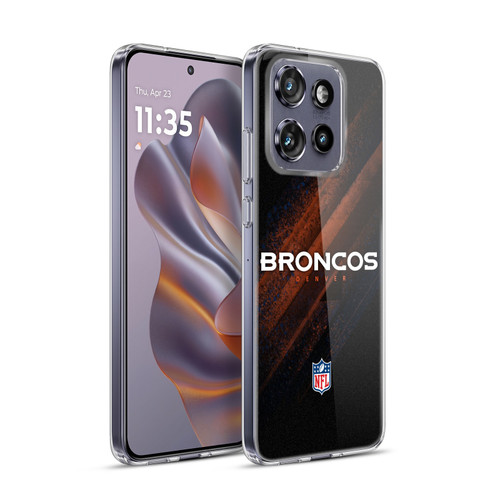 NFL Denver Broncos Logo Blur Soft Gel Case for Motorola Edge 50 Neo