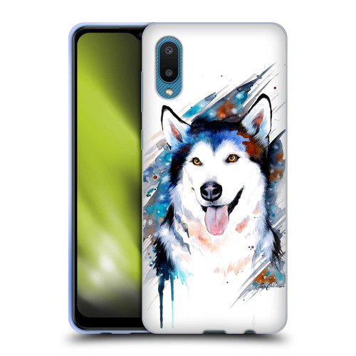 Pixie Cold Animals Husky Soft Gel Case for Samsung Galaxy A02/M02 (2021)