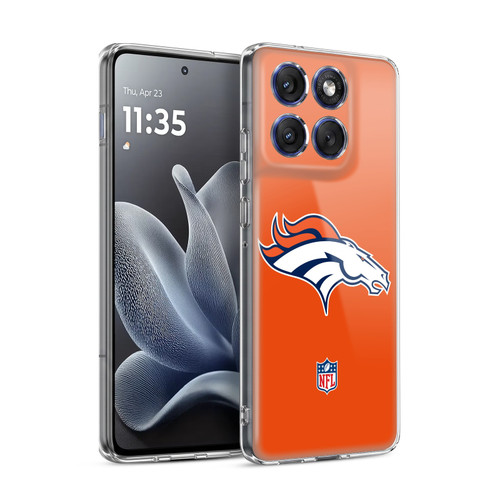 NFL Denver Broncos Logo Plain Soft Gel Case for Motorola Edge 70
