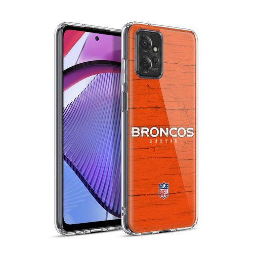 NFL Denver Broncos Logo Distressed Look Soft Gel Case for Motorola Moto G Power (2023)