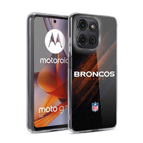 NFL Denver Broncos Logo Blur Soft Gel Case for Motorola Moto G75