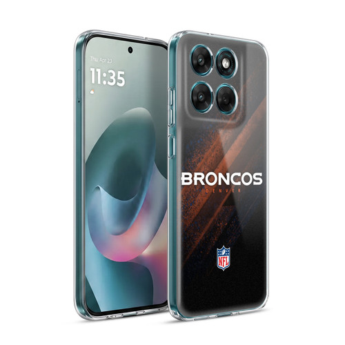 NFL Denver Broncos Logo Blur Soft Gel Case for Motorola Moto G77