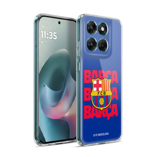 FC Barcelona Graphics Barca Crest Soft Gel Case for Motorola Moto G77