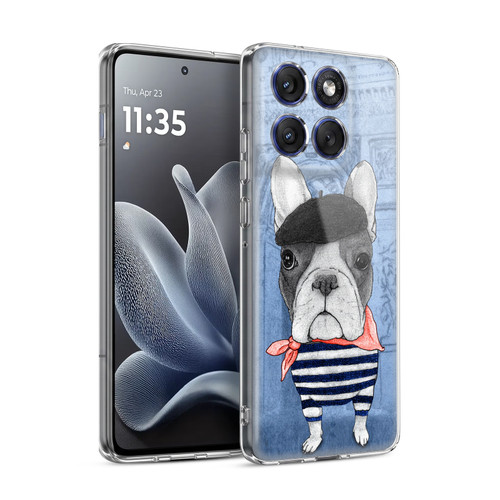 Barruf Dogs French Bulldog Soft Gel Case for Motorola Edge 70