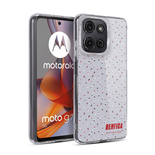 S.L. Benfica 2021/22 Crest Triangles Soft Gel Case for Motorola Moto G75