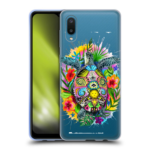 Pixie Cold Animals Turtle Life Soft Gel Case for Samsung Galaxy A02/M02 (2021)
