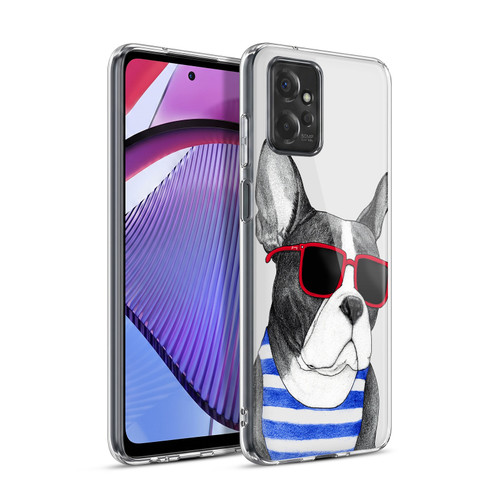 Barruf Dogs Frenchie Summer Style Soft Gel Case for Motorola Moto G Power (2023)