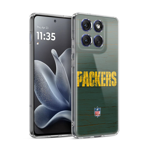 NFL Green Bay Packers Logo Distressed Look Soft Gel Case for Motorola Edge 70
