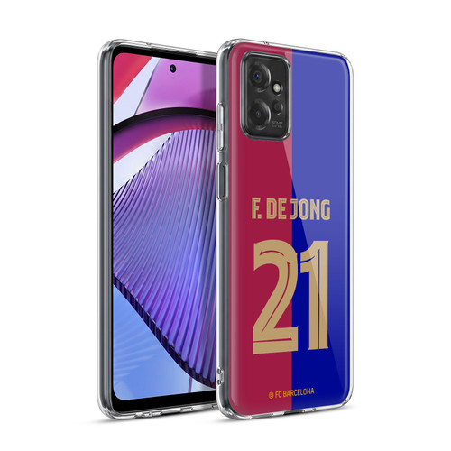 FC Barcelona 2024/25 Players Home Kit Frenkie de Jong Soft Gel Case for Motorola Moto G Power (2023)