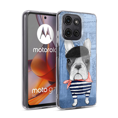 Barruf Dogs French Bulldog Soft Gel Case for Motorola Moto G75