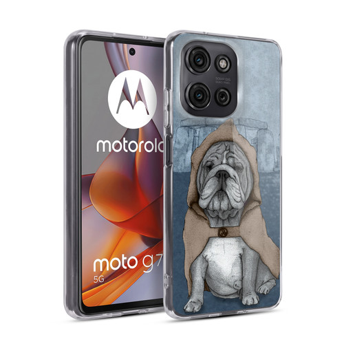 Barruf Dogs English Bulldog Soft Gel Case for Motorola Moto G75