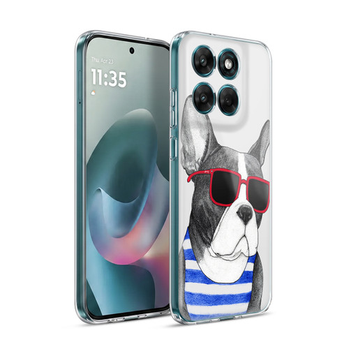 Barruf Dogs Frenchie Summer Style Soft Gel Case for Motorola Moto G77