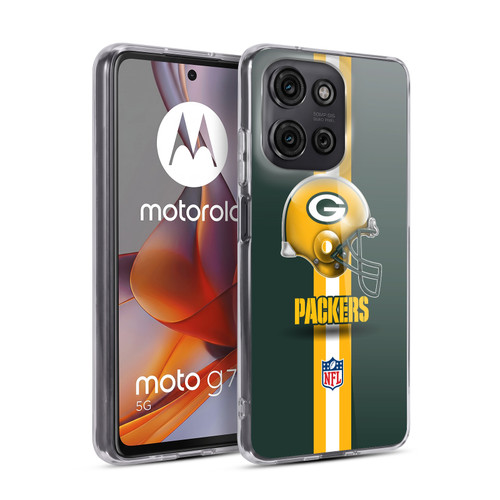 NFL Green Bay Packers Logo Helmet Soft Gel Case for Motorola Moto G75