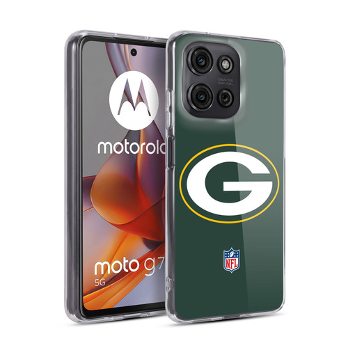 NFL Green Bay Packers Logo Plain Soft Gel Case for Motorola Moto G75