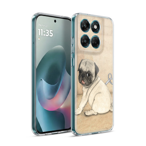 Barruf Dogs Pug Toy Soft Gel Case for Motorola Moto G77