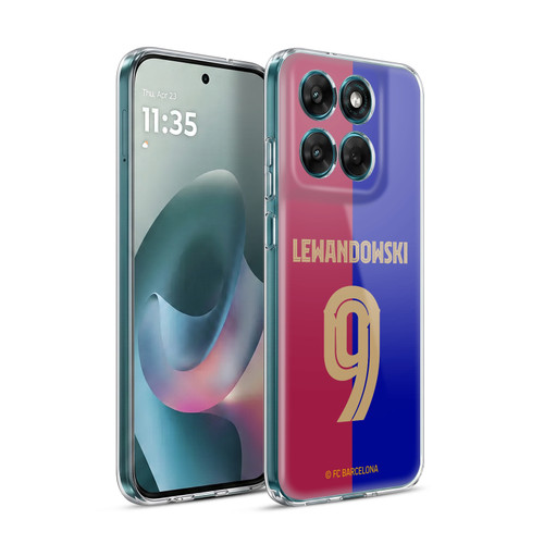 FC Barcelona 2024/25 Players Home Kit Robert Lewandowski Soft Gel Case for Motorola Moto G77