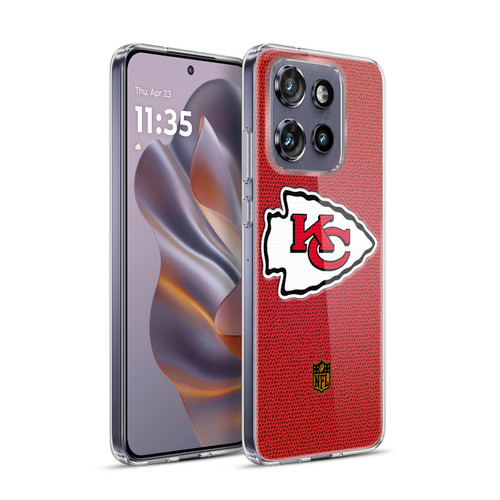 NFL Kansas City Chiefs Logo Football Soft Gel Case for Motorola Edge 50 Neo