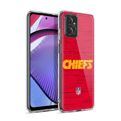 NFL Kansas City Chiefs Logo Distressed Look Soft Gel Case for Motorola Moto G Power (2023)