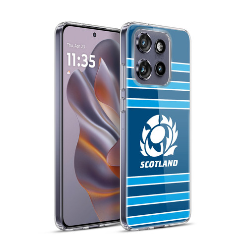 Scotland Rugby Logo 2 Stripes Soft Gel Case for Motorola Edge 50 Neo