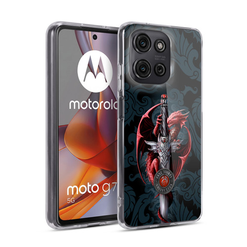 Anne Stokes Dragons Dagger Soft Gel Case for Motorola Moto G75