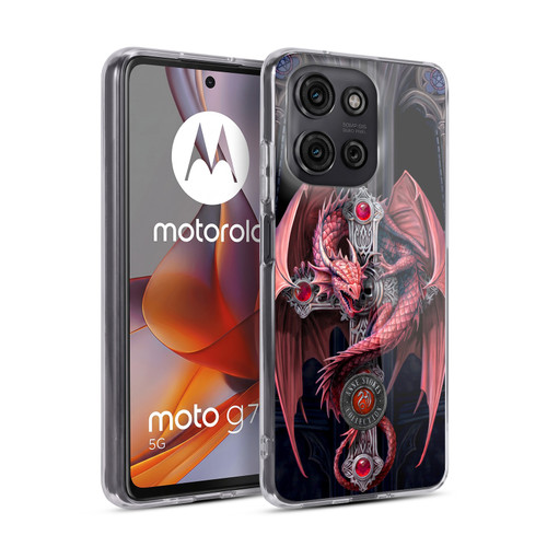 Anne Stokes Dragons Gothic Guardians Soft Gel Case for Motorola Moto G75