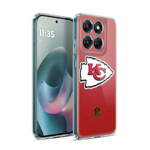 NFL Kansas City Chiefs Logo Football Soft Gel Case for Motorola Moto G77
