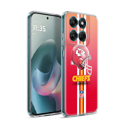 NFL Kansas City Chiefs Logo Helmet Soft Gel Case for Motorola Moto G77