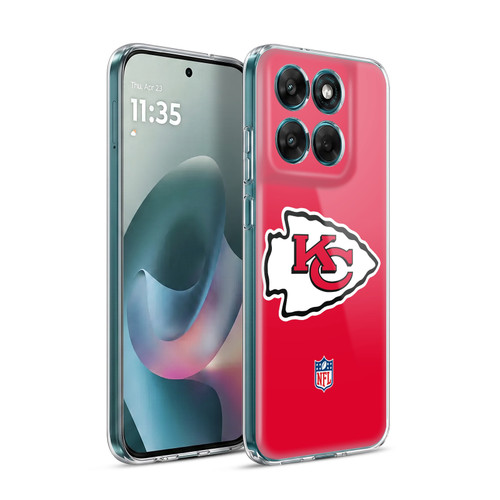 NFL Kansas City Chiefs Logo Plain Soft Gel Case for Motorola Moto G77