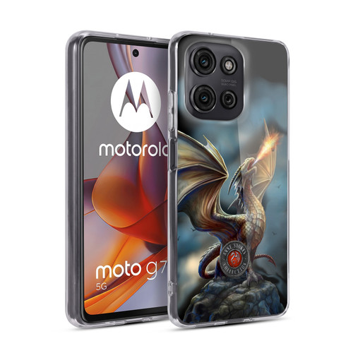 Anne Stokes Dragons Noble Soft Gel Case for Motorola Moto G75