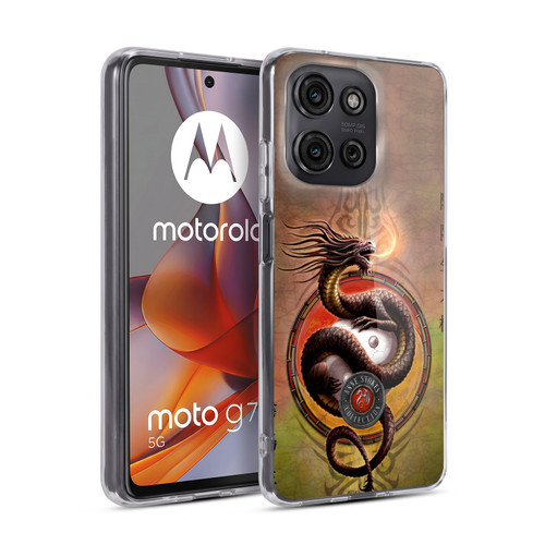 Anne Stokes Dragons Yin Yang Protector Soft Gel Case for Motorola Moto G75