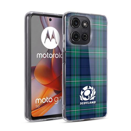 Scotland Rugby Logo 2 Tartans Soft Gel Case for Motorola Moto G75