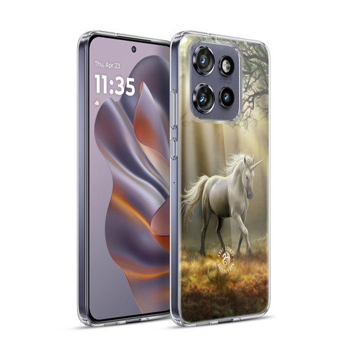 Anne Stokes Mythical Creatures Glimpse of a Unicorn Soft Gel Case for Motorola Edge 50 Neo
