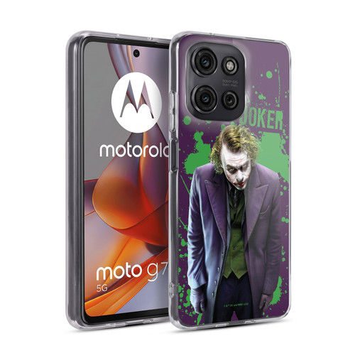 The Dark Knight Graphics Character Art Soft Gel Case for Motorola Moto G75