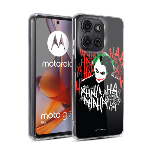 The Dark Knight Graphics Joker Laugh Soft Gel Case for Motorola Moto G75