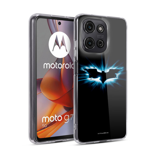 The Dark Knight Graphics Logo Black Soft Gel Case for Motorola Moto G75