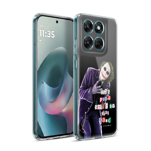 The Dark Knight Graphics Joker Put A Smile Soft Gel Case for Motorola Moto G77