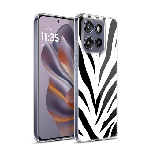 Grace Illustration Animal Prints Zebra Soft Gel Case for Motorola Edge 50 Neo