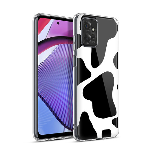 Grace Illustration Animal Prints Cow Soft Gel Case for Motorola Moto G Power (2023)