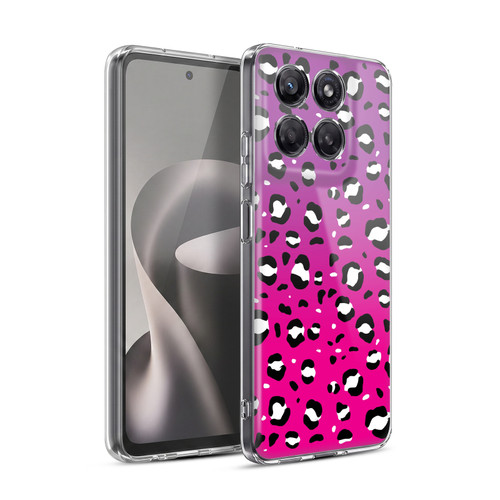 Grace Illustration Animal Prints Pink Leopard Soft Gel Case for Motorola Moto G37 Power