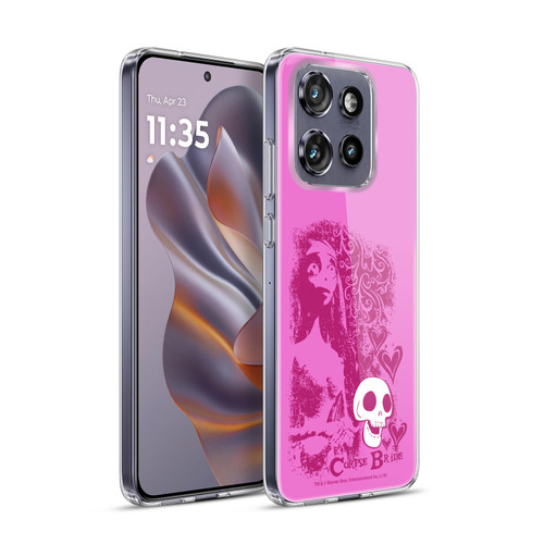 Corpse Bride Key Art Pink Distressed Look Soft Gel Case for Motorola Edge 50 Neo