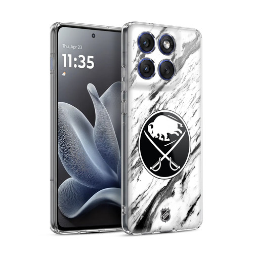 NHL Buffalo Sabres Marble Soft Gel Case for Motorola Edge 70