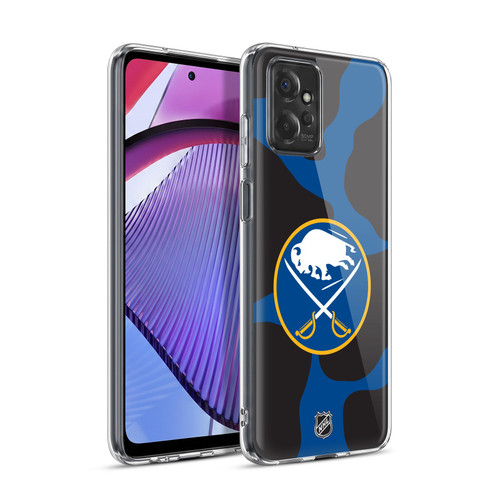 NHL Buffalo Sabres Cow Pattern Soft Gel Case for Motorola Moto G Power (2023)