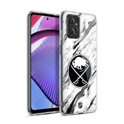 NHL Buffalo Sabres Marble Soft Gel Case for Motorola Moto G Power (2023)