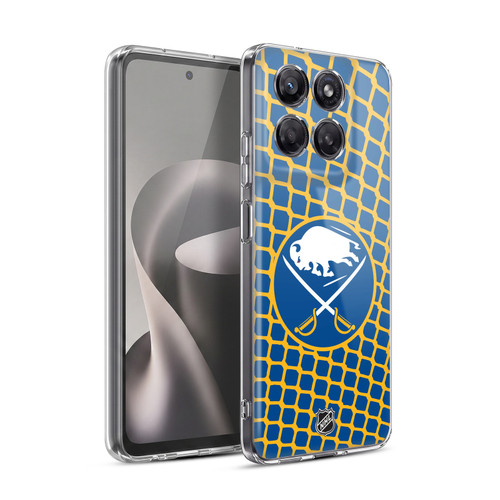 NHL Buffalo Sabres Net Pattern Soft Gel Case for Motorola Moto G37 Power
