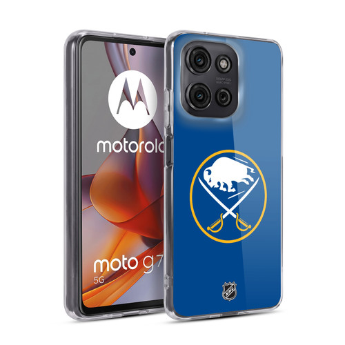 NHL Buffalo Sabres Plain Soft Gel Case for Motorola Moto G75