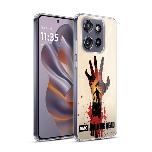AMC The Walking Dead Silhouettes Walker Hand Soft Gel Case for Motorola Edge 50 Neo