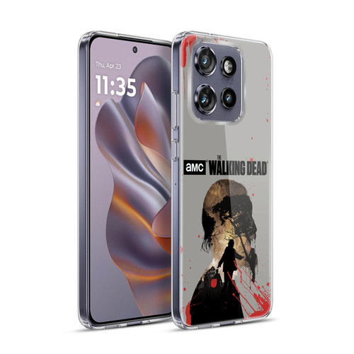 AMC The Walking Dead Silhouettes Walker Soft Gel Case for Motorola Edge 50 Neo