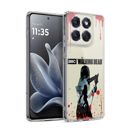 AMC The Walking Dead Silhouettes Michonne Soft Gel Case for Motorola Edge 70