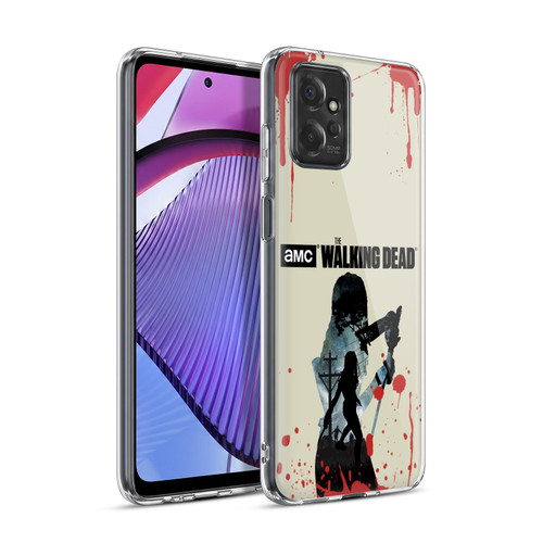 AMC The Walking Dead Silhouettes Michonne Soft Gel Case for Motorola Moto G Power (2023)